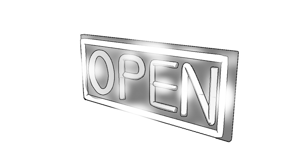 【3D素材_fbx】ネオンサイン