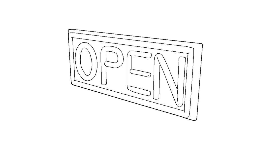 【3D素材_fbx】ネオンサイン