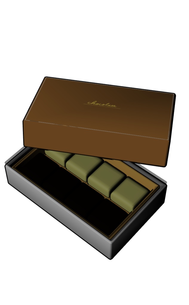 【3D素材_fbx】チョコレート