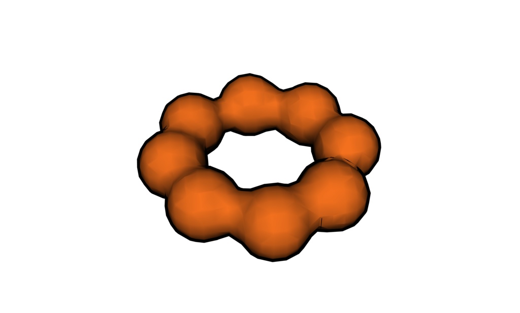 【3D素材_fbx】ドーナッツ