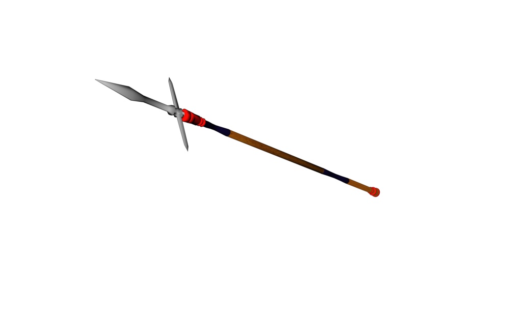 【3D素材_fbx】十字槍