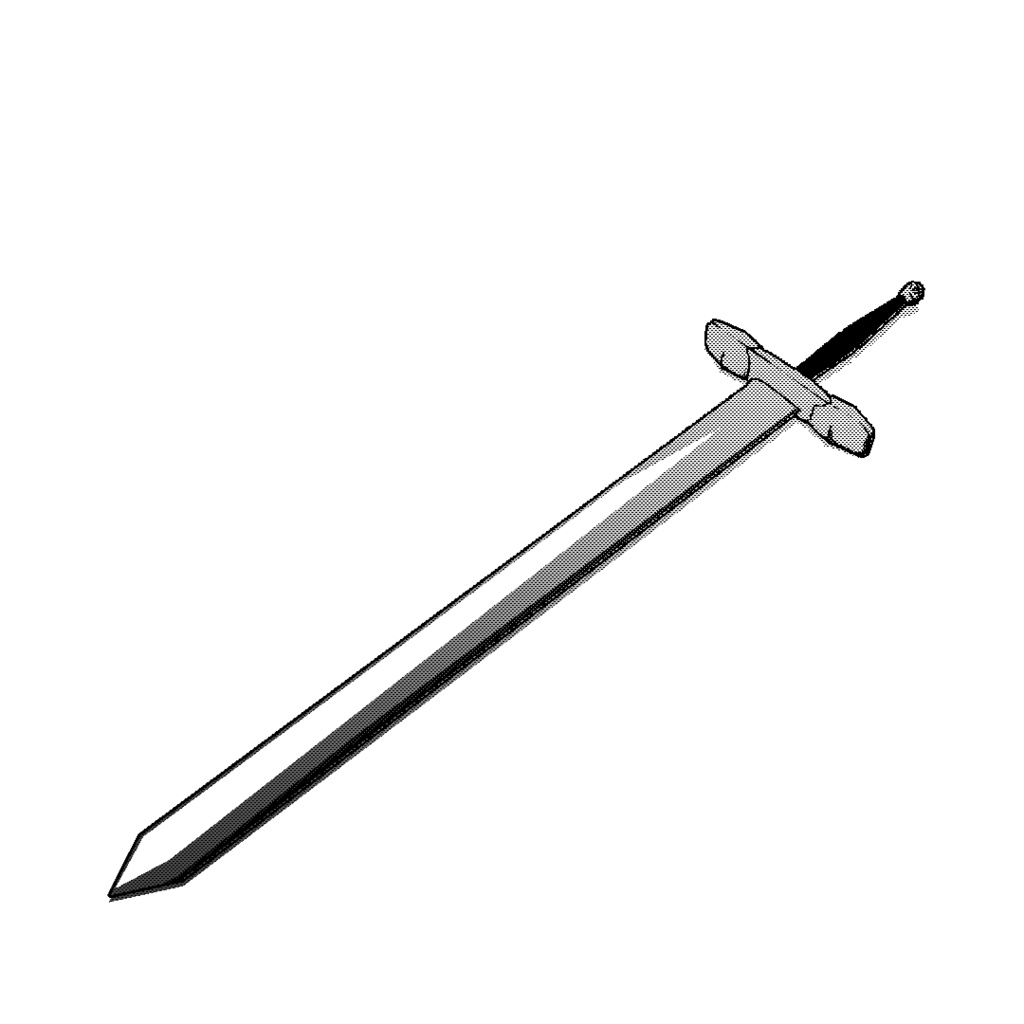 【3D素材_fbx】剣