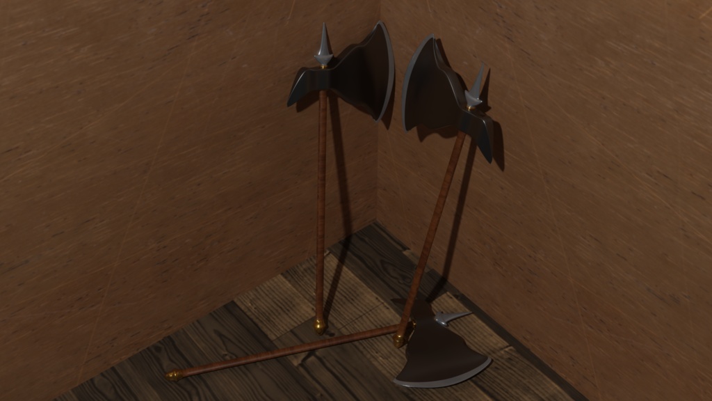 【3D素材_fbx】斧