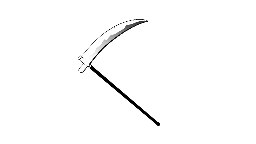 【3D素材_fbx】鎌