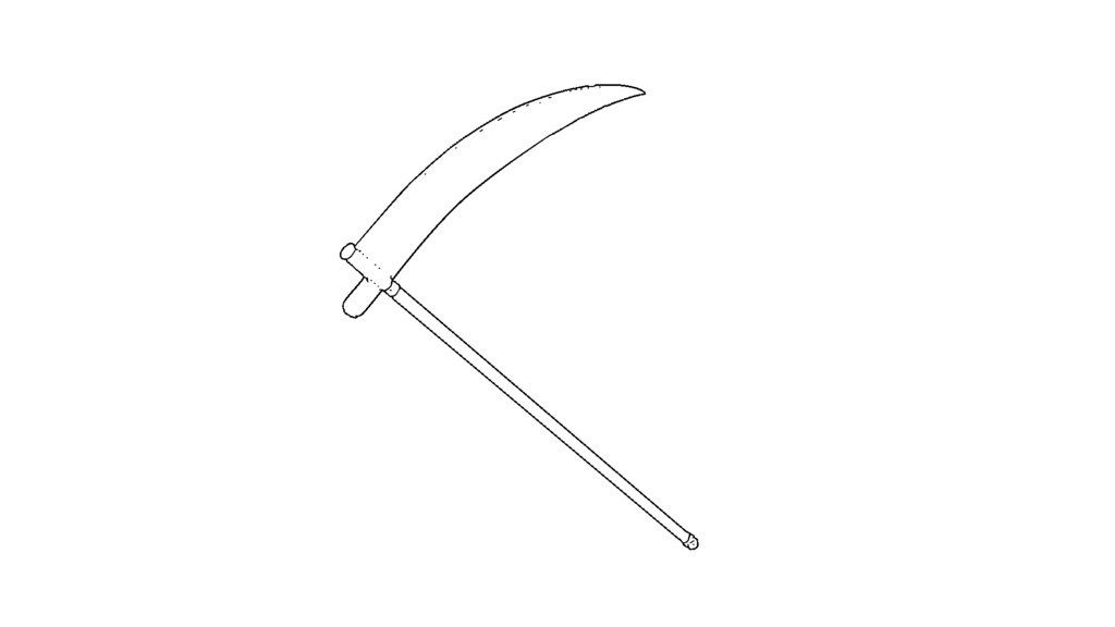 【3D素材_fbx】鎌