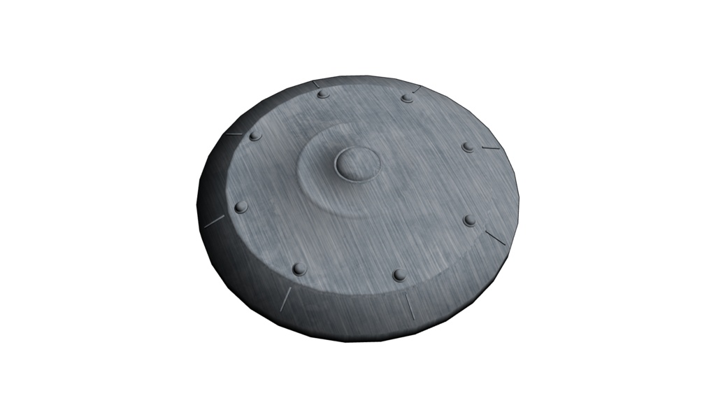 【3D素材_fbx】バックラー