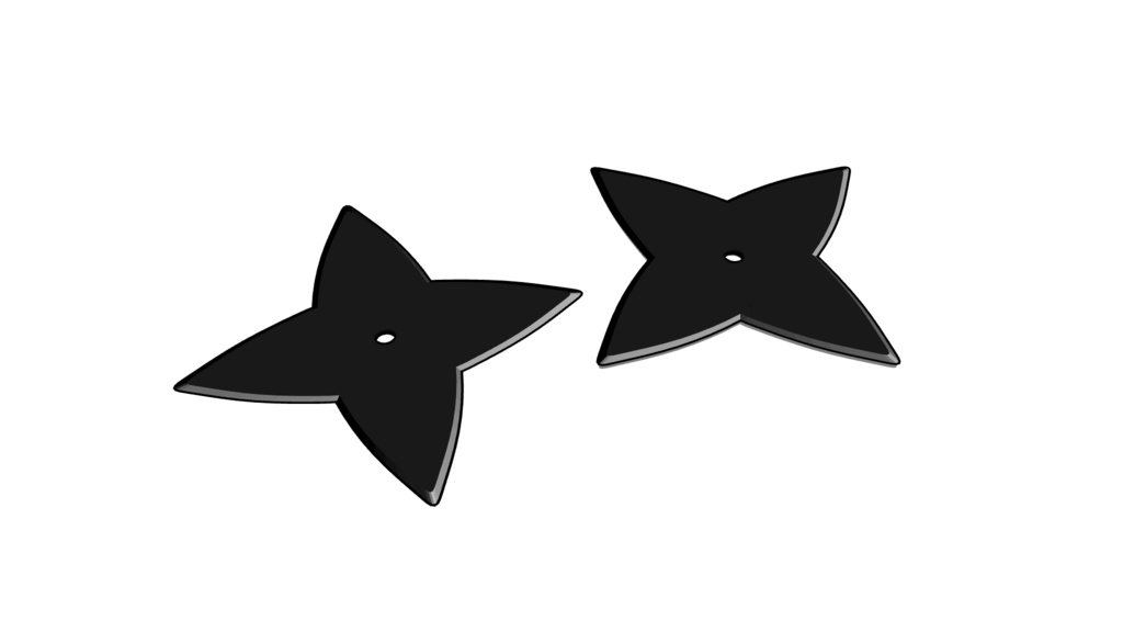 【3D素材_fbx】手裏剣