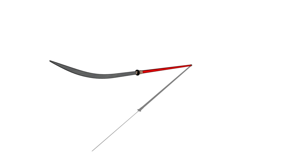 【3D素材_fbx】薙刀