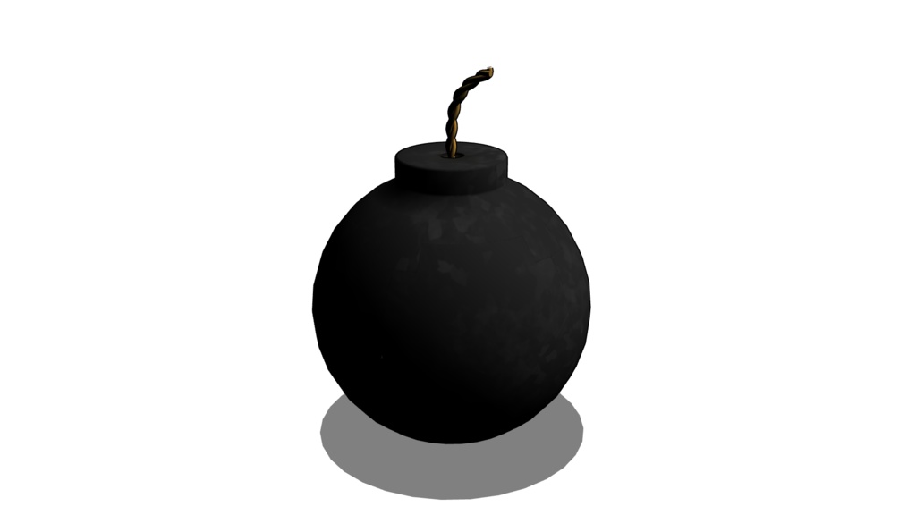 【3D素材_fbx】爆弾