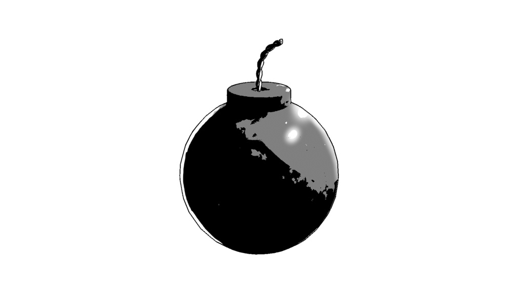 【3D素材_fbx】爆弾