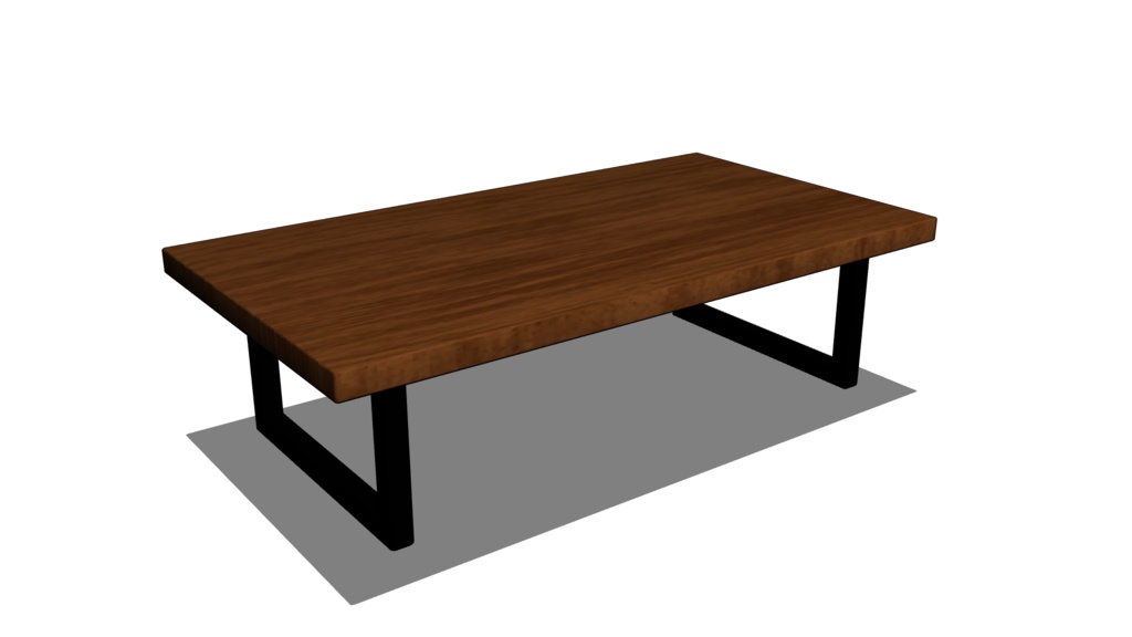 【3D素材_fbx】ローテーブル