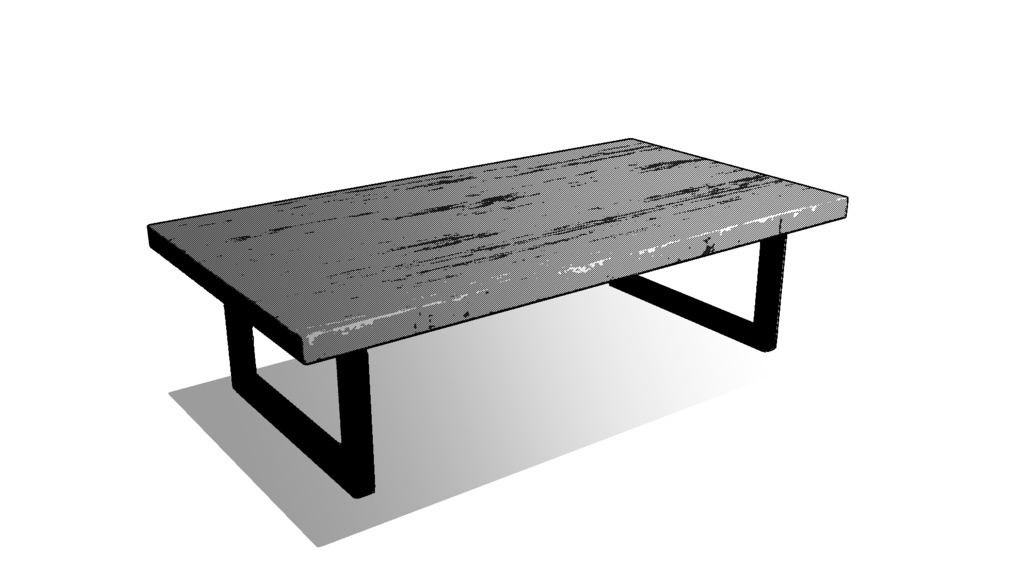 【3D素材_fbx】ローテーブル