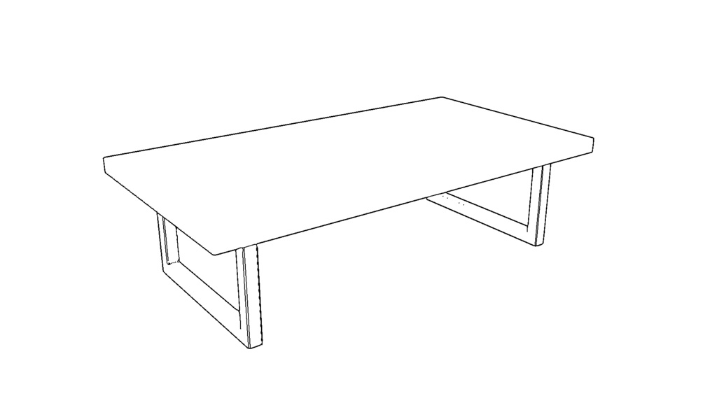 【3D素材_fbx】ローテーブル