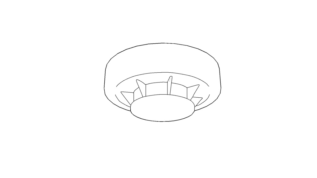 【3D素材_fbx】火災報知器