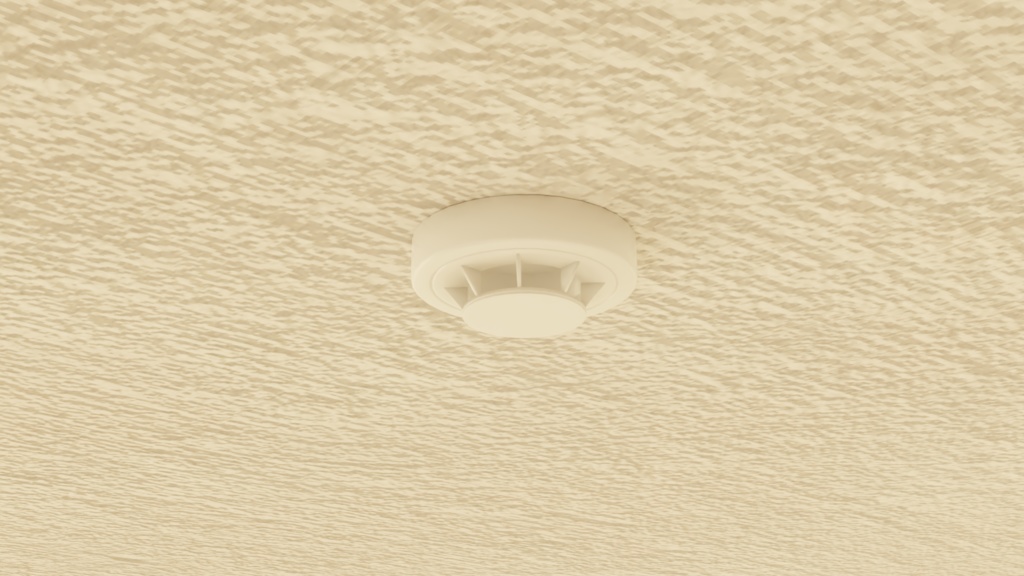 【3D素材_fbx】火災報知器