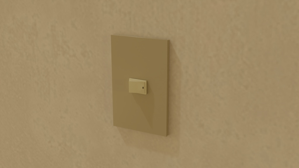 【3D素材_fbx】電気スイッチ