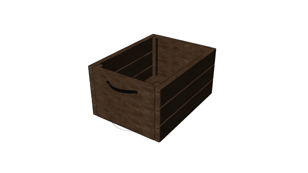 【3D素材_fbx】木箱