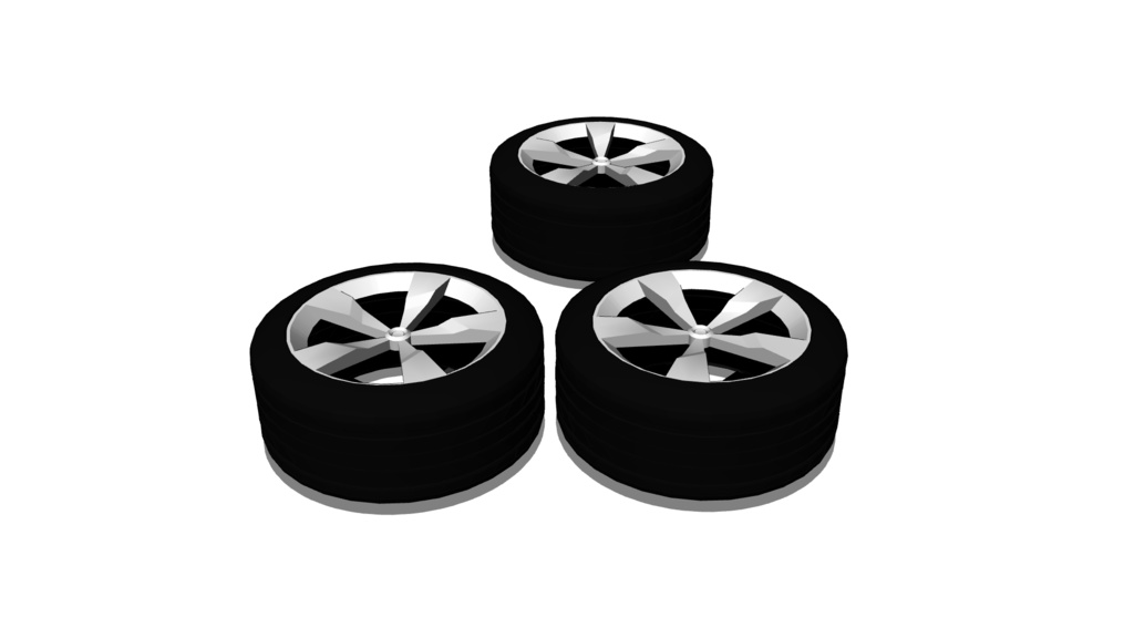 【3D素材_fbx】タイヤ