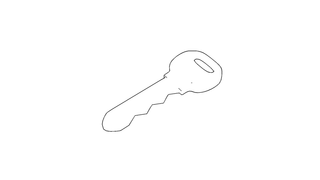 【3D素材_fbx】鍵