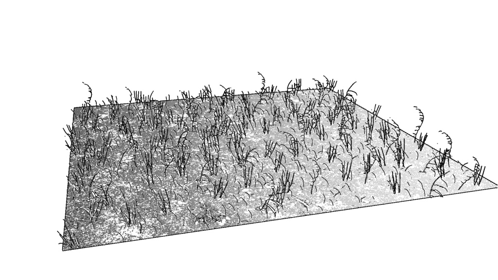 【3D素材_fbx】草むら