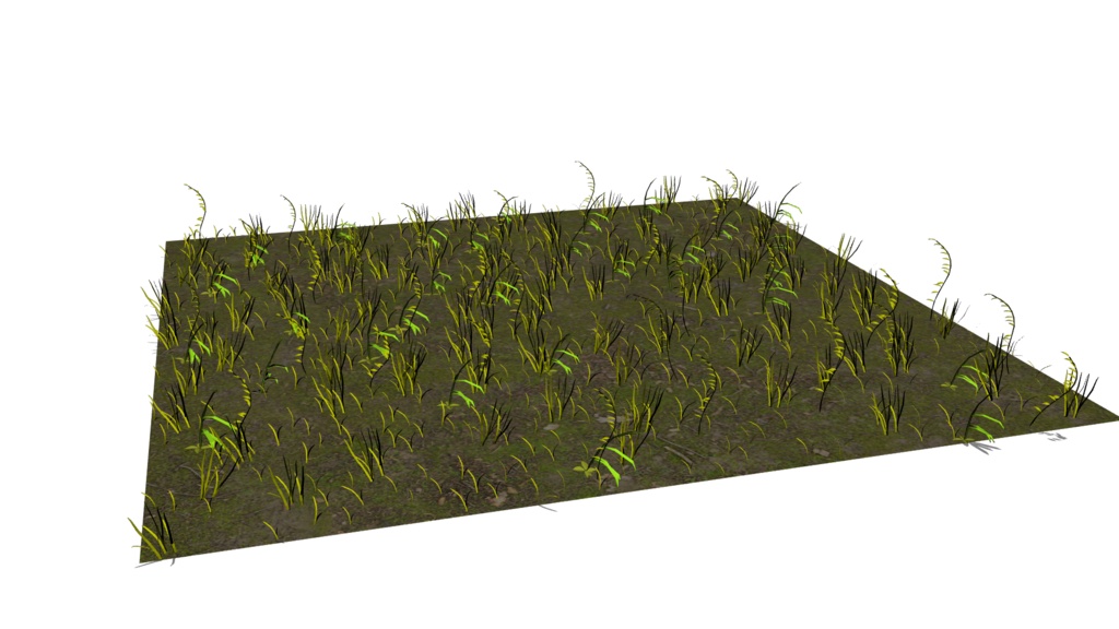 【3D素材_fbx】草むら