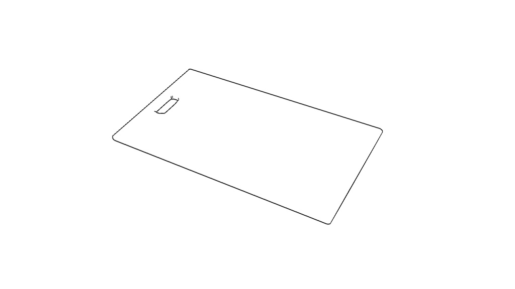 【3D素材_fbx】まな板