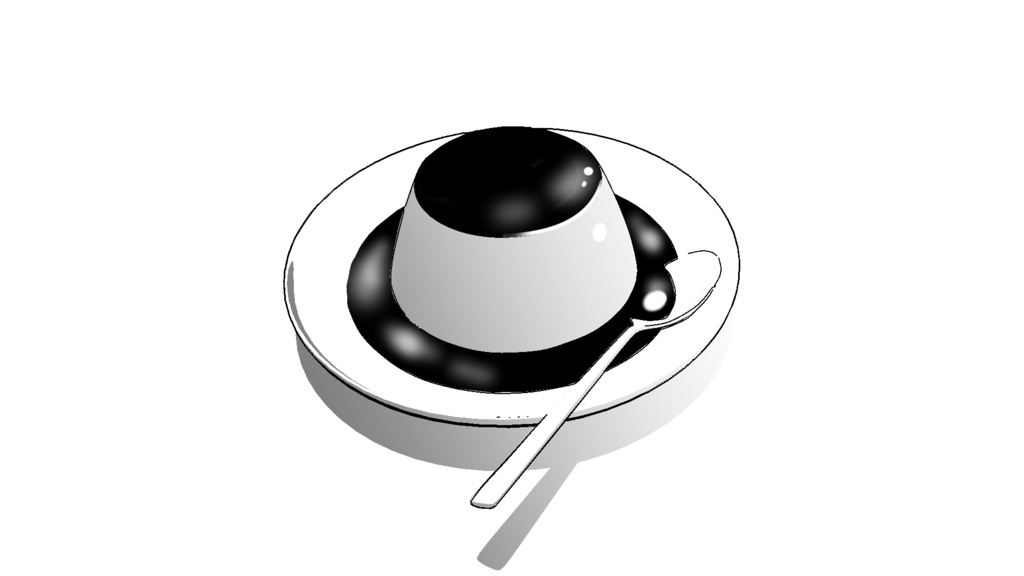 【3D素材_fbx】プリン