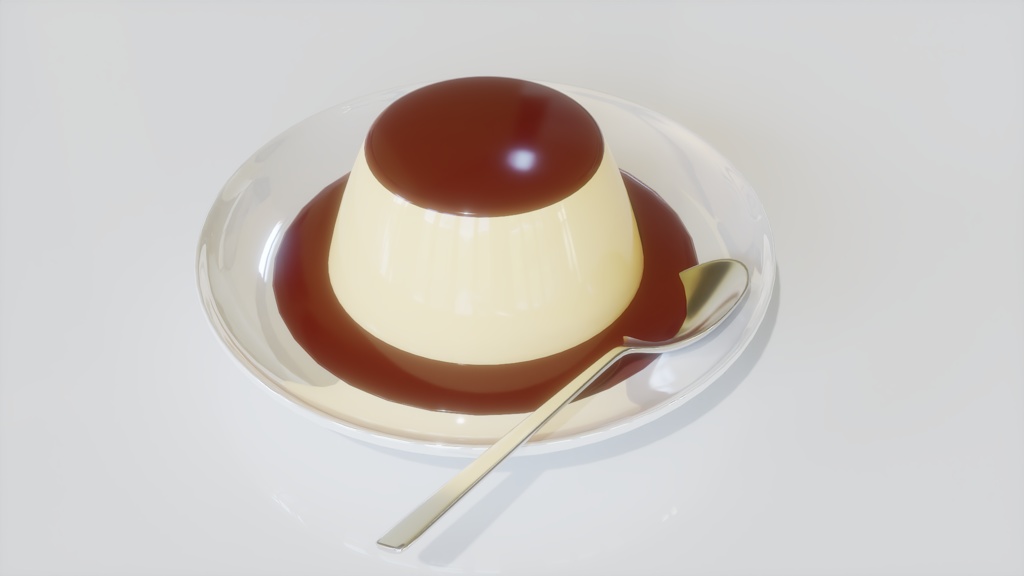【3D素材_fbx】プリン