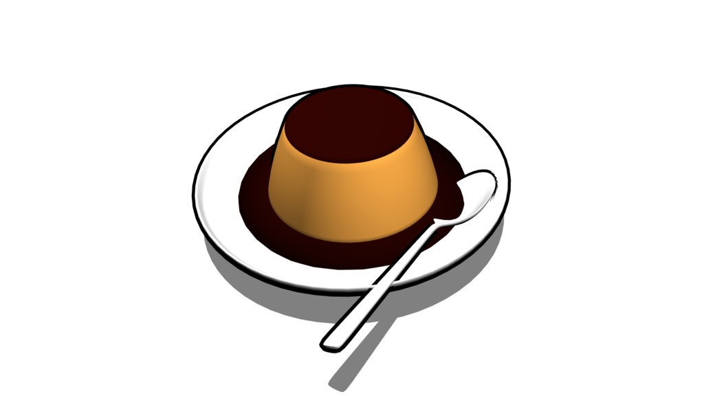 【3D素材_fbx】プリン