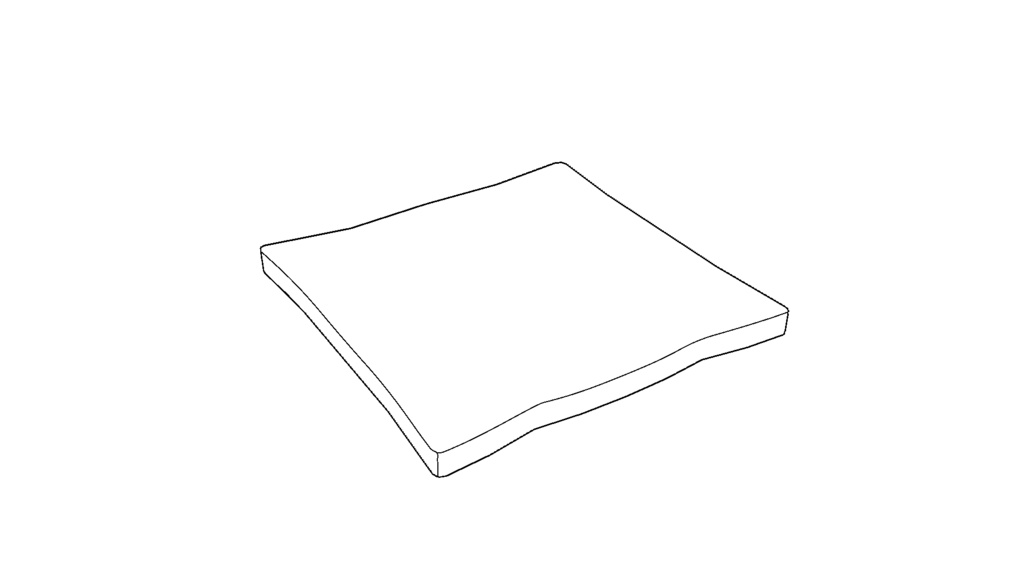 【3D素材_fbx】食パン