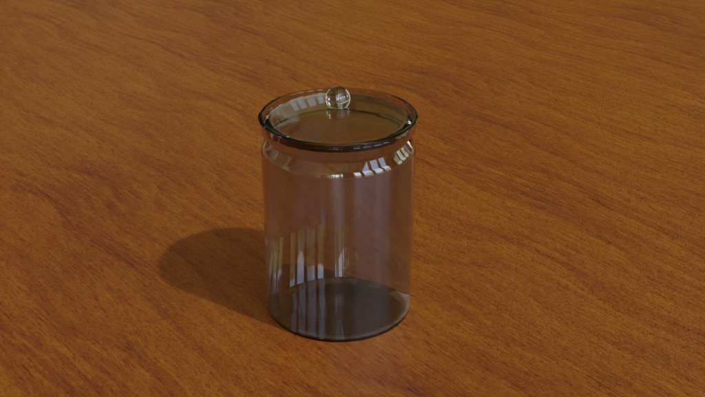【3D素材_fbx】ガラス容器