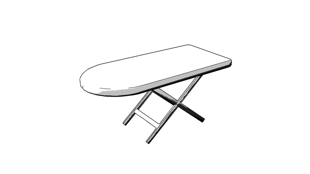 【3D素材_fbx】アイロン台