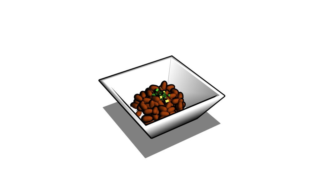 【3D素材_fbx】納豆