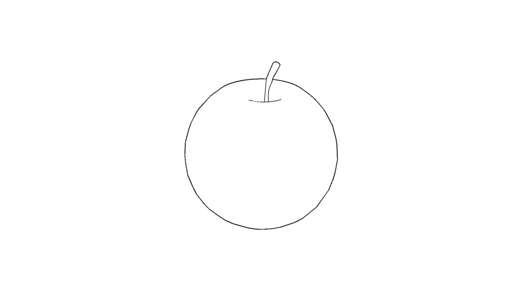 【3D素材_fbx】りんご