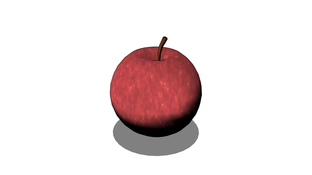 【3D素材_fbx】りんご