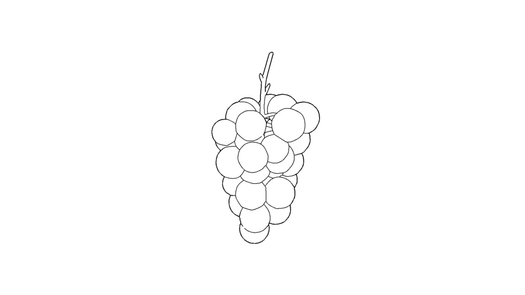 【3D素材_fbx】ぶどう