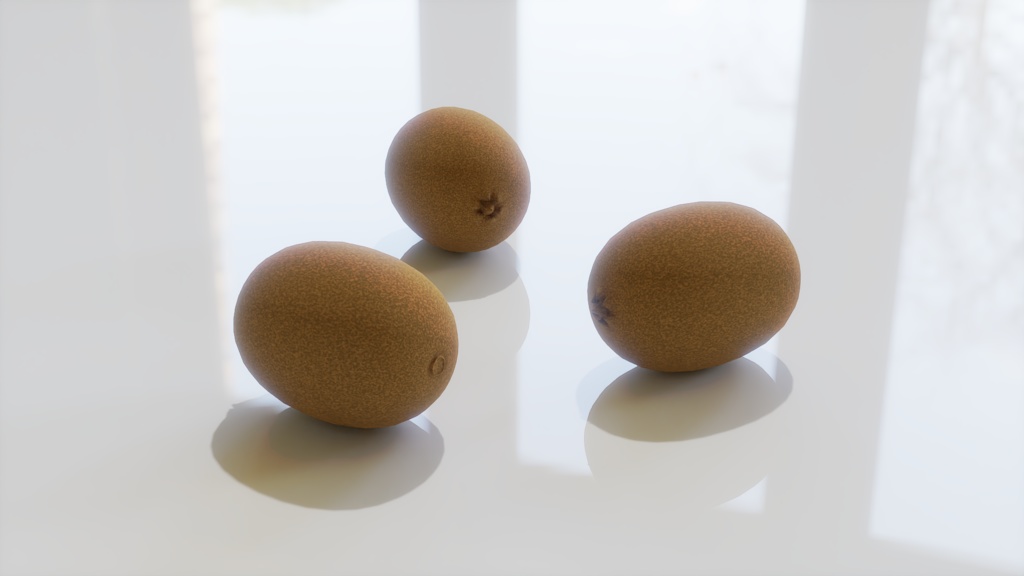 【3D素材_fbx】キウイ