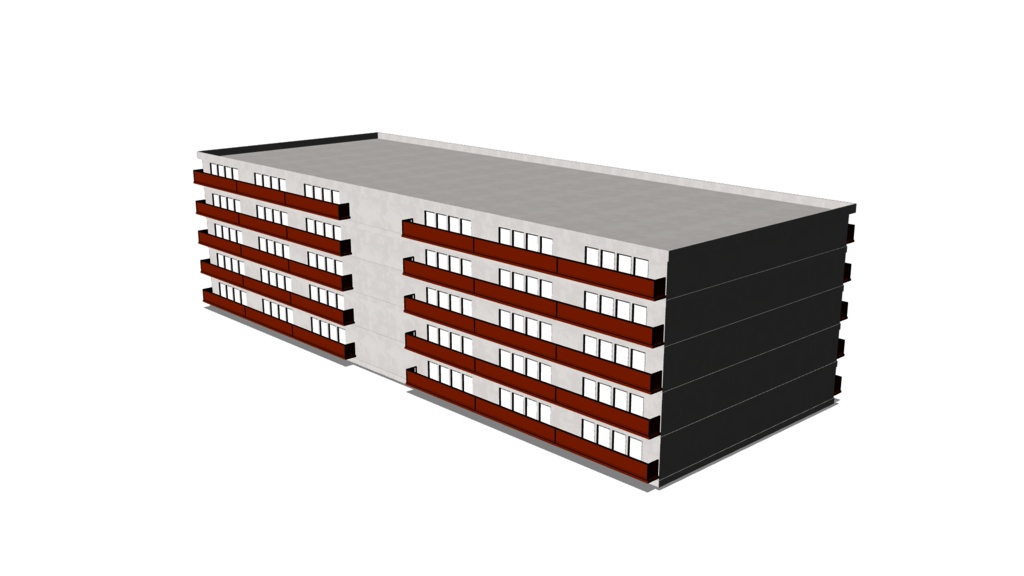 【3D素材_fbx】マンション