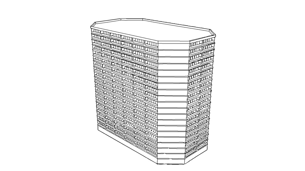 【3D素材_fbx】マンション