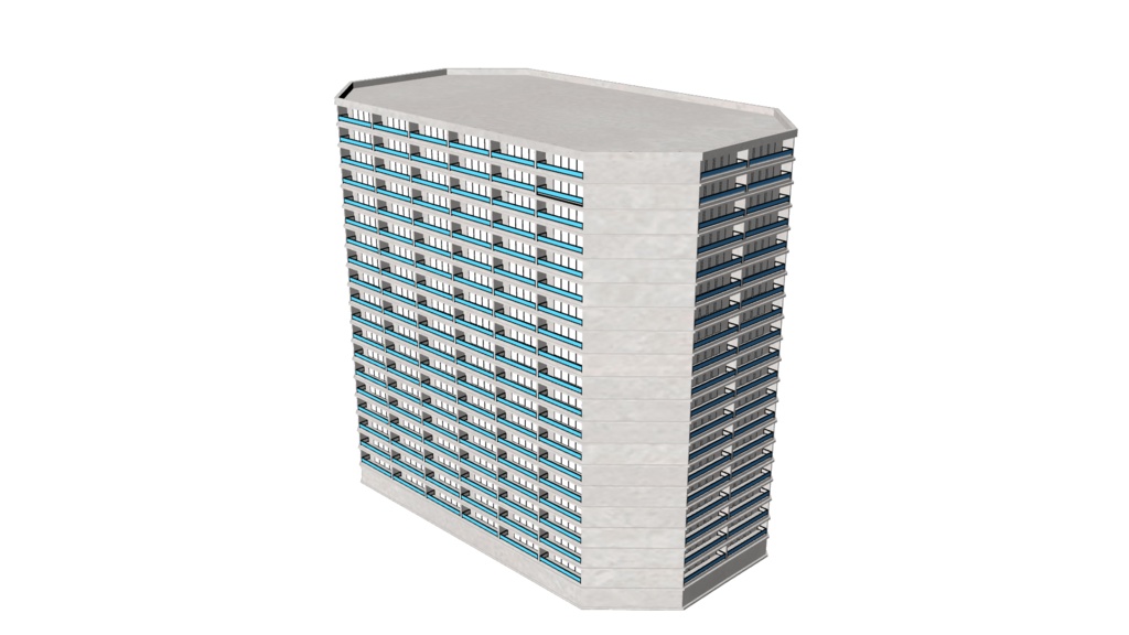 【3D素材_fbx】マンション