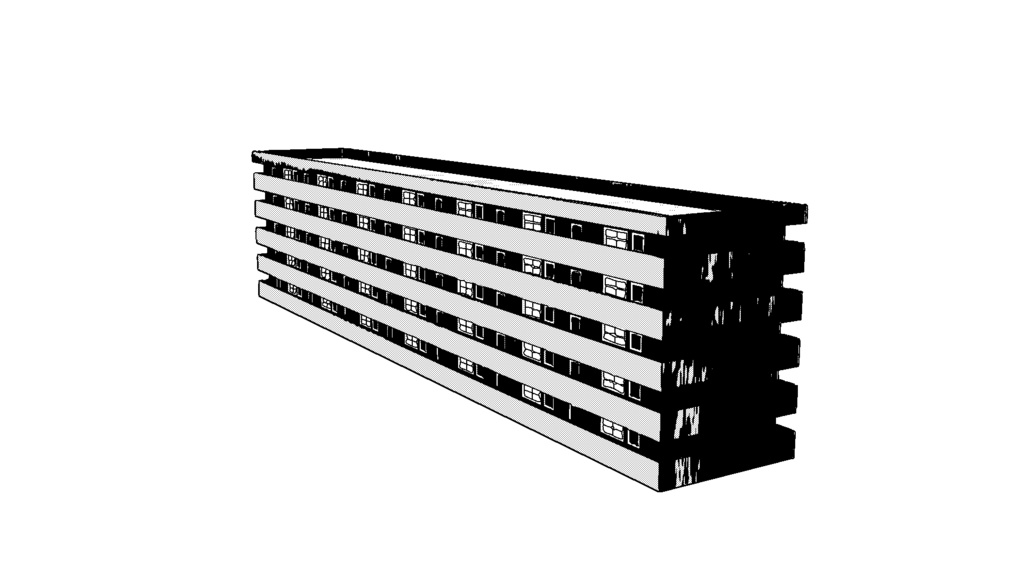 【3D素材_fbx】マンション