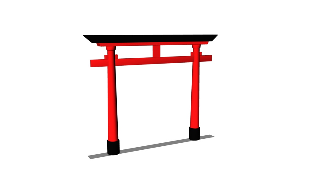 【3D素材_fbx】鳥居