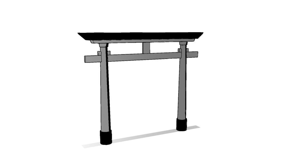 【3D素材_fbx】鳥居