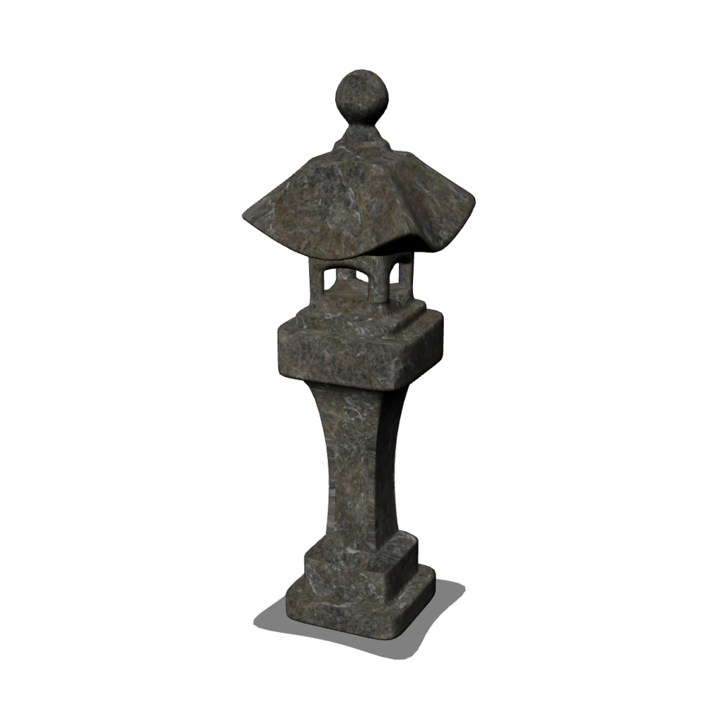 【3D素材_fbx】石灯籠
