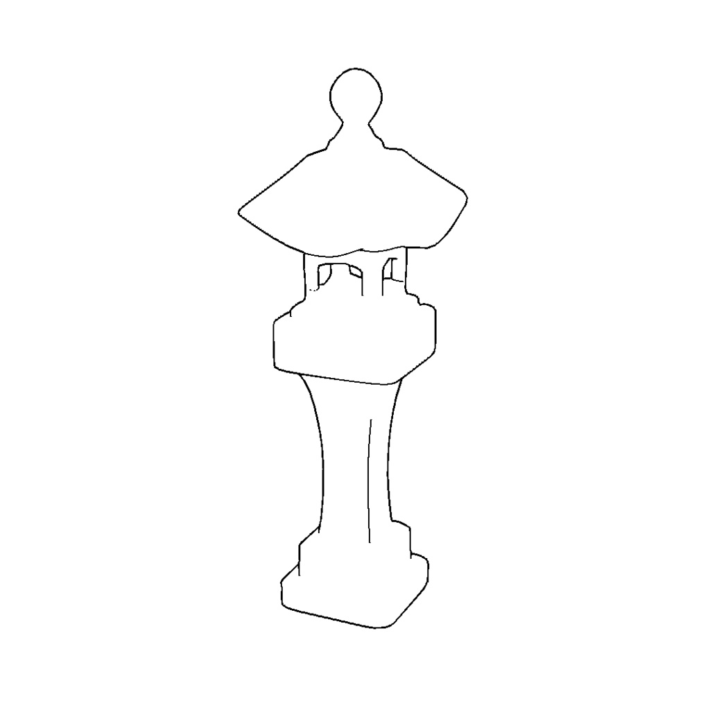 【3D素材_fbx】石灯籠