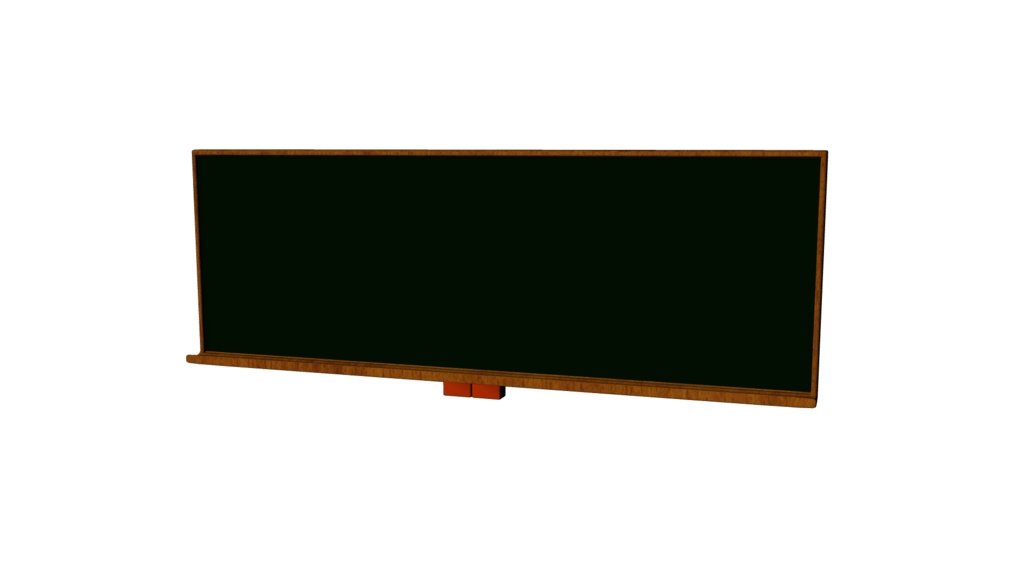 【3D素材_fbx】黒板