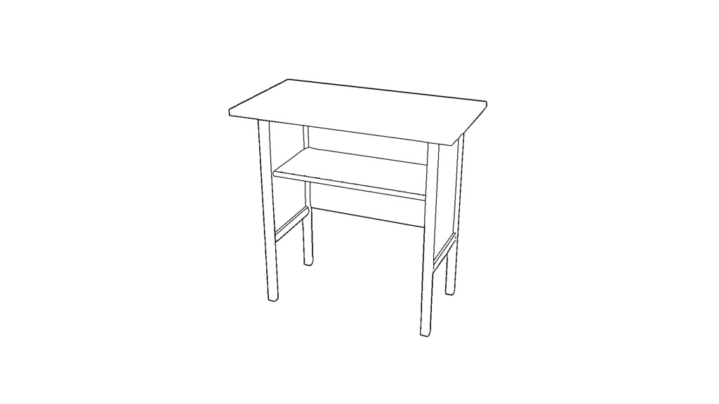 【3D素材_fbx】教壇