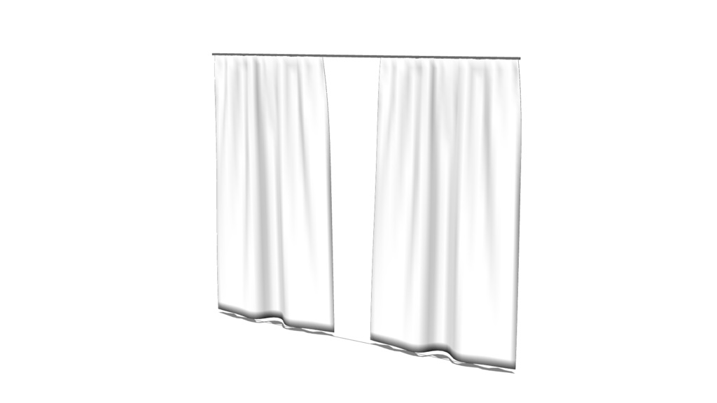 【3D素材_fbx】レースカーテン