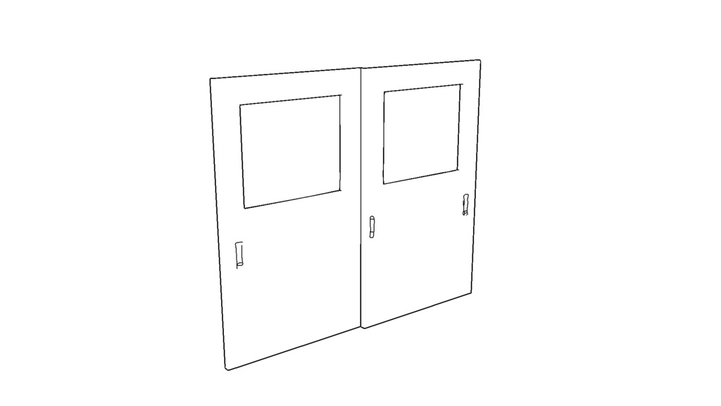 【3D素材_fbx】ドア