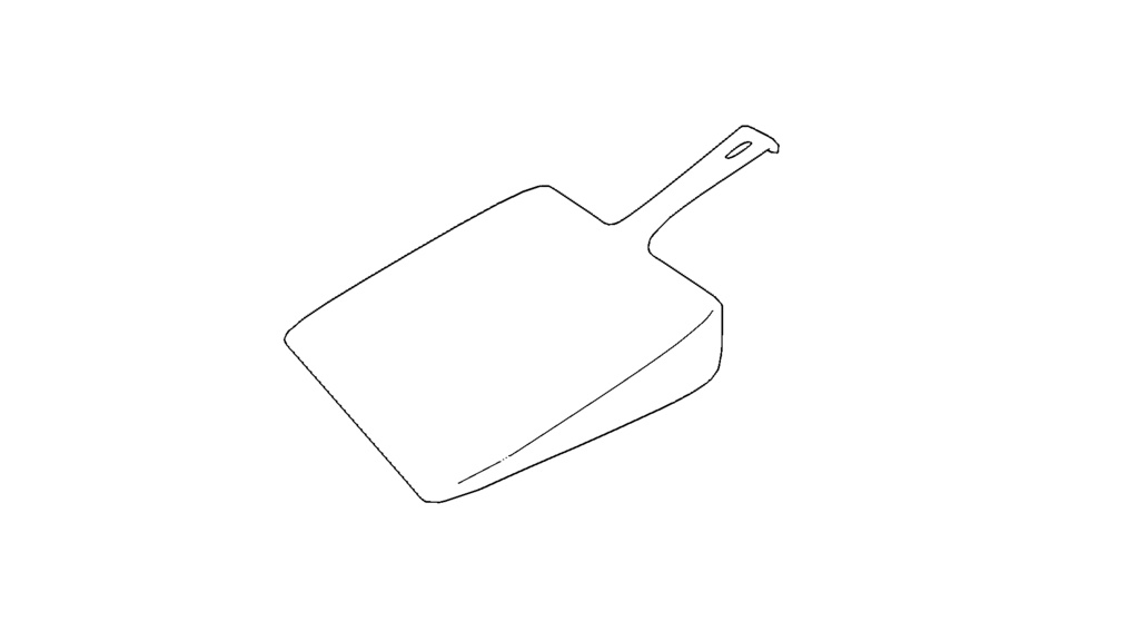 【3D素材_fbx】ちりとり